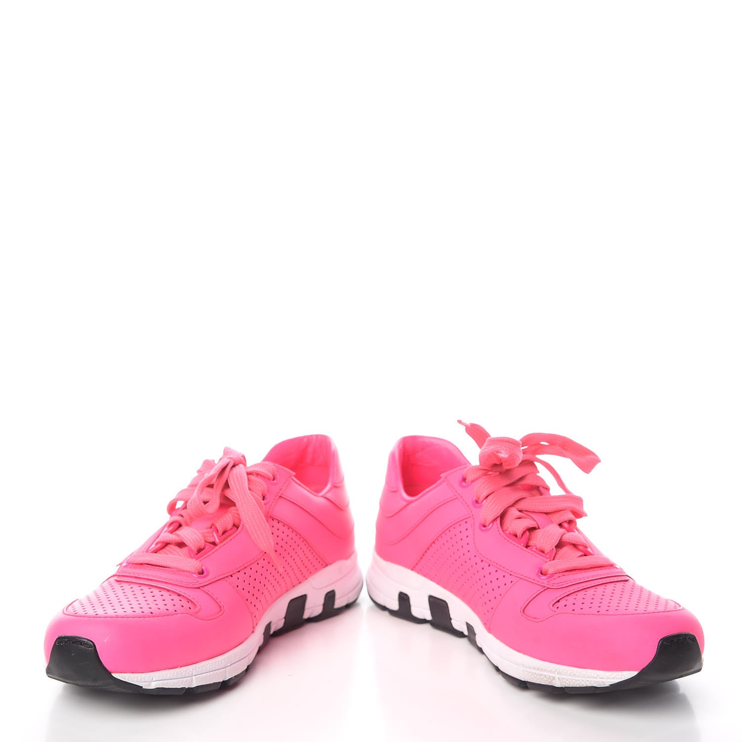 Gucci Calfskin Sneakers 37 Neon Pink 5 of 13