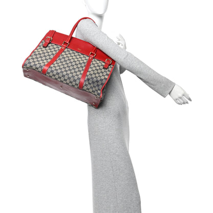 Gucci Monogram Work Tote Navy Red 2 of 14