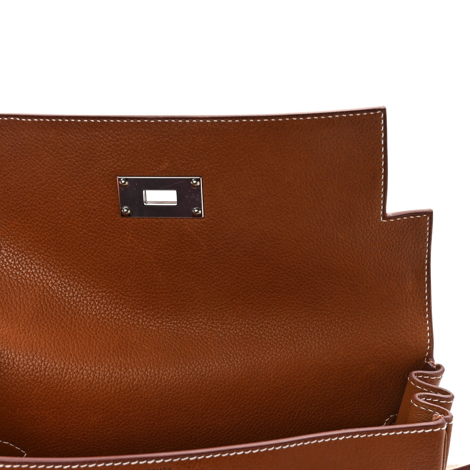 Hermes Barenia Faubourg Kelly Messenger PM Fauve 14 of 15