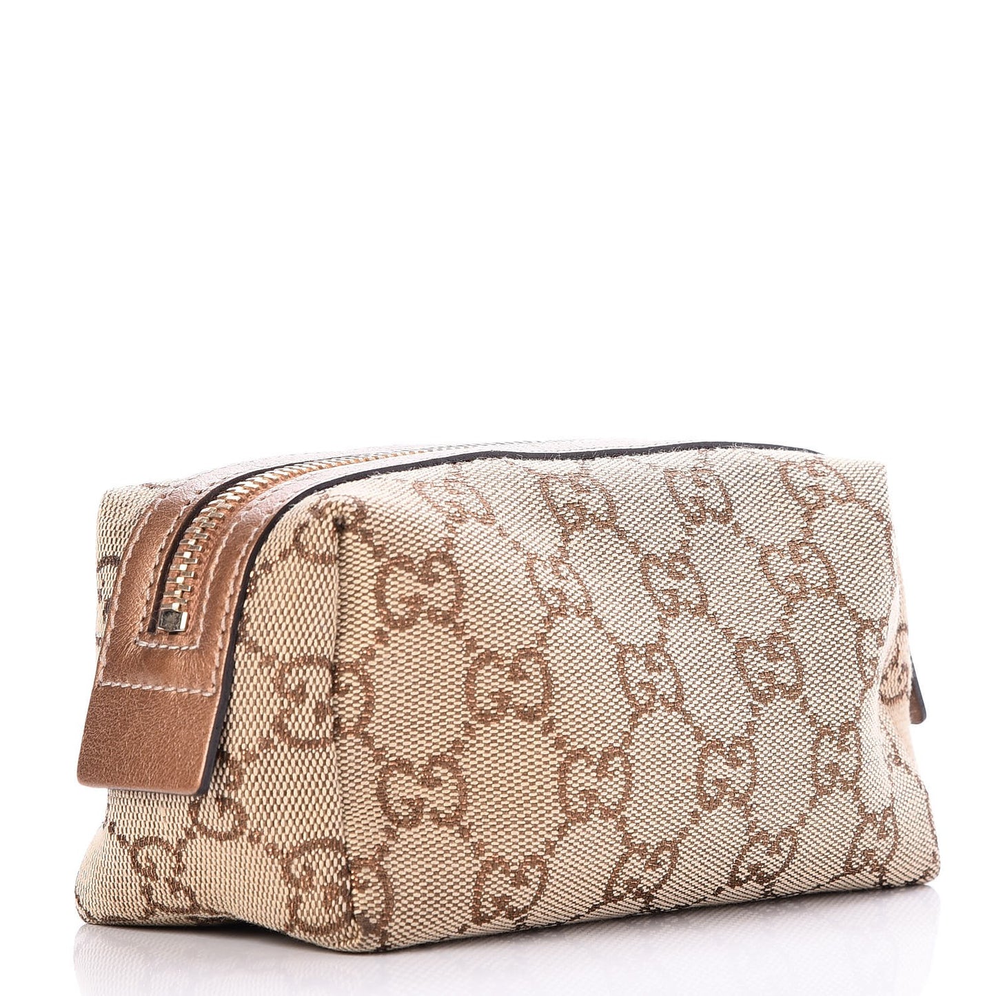 Monogram Small Cosmetic Case Metallic Bronze