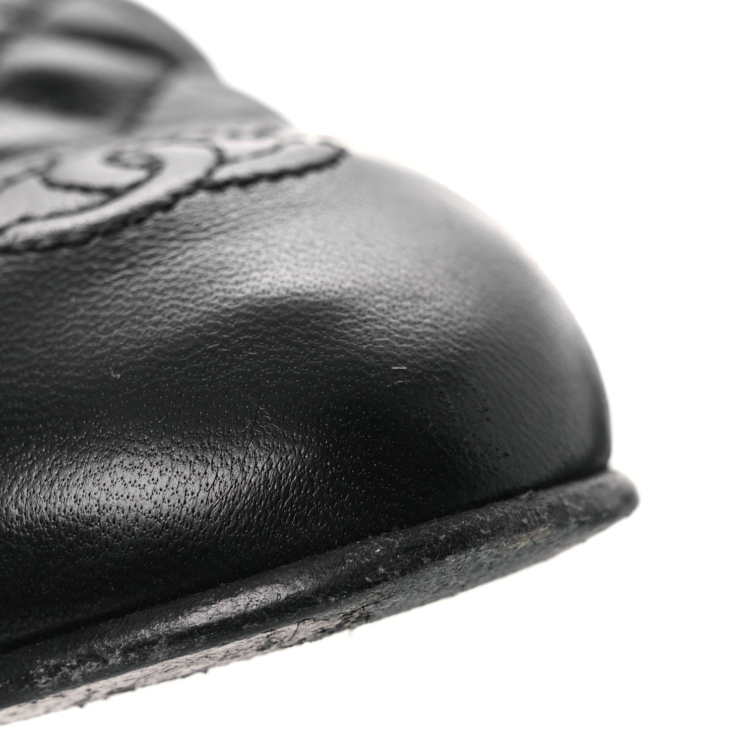 Chanel Lambskin Quilted Mary Jane Flats 38.5 Black 13 of 14