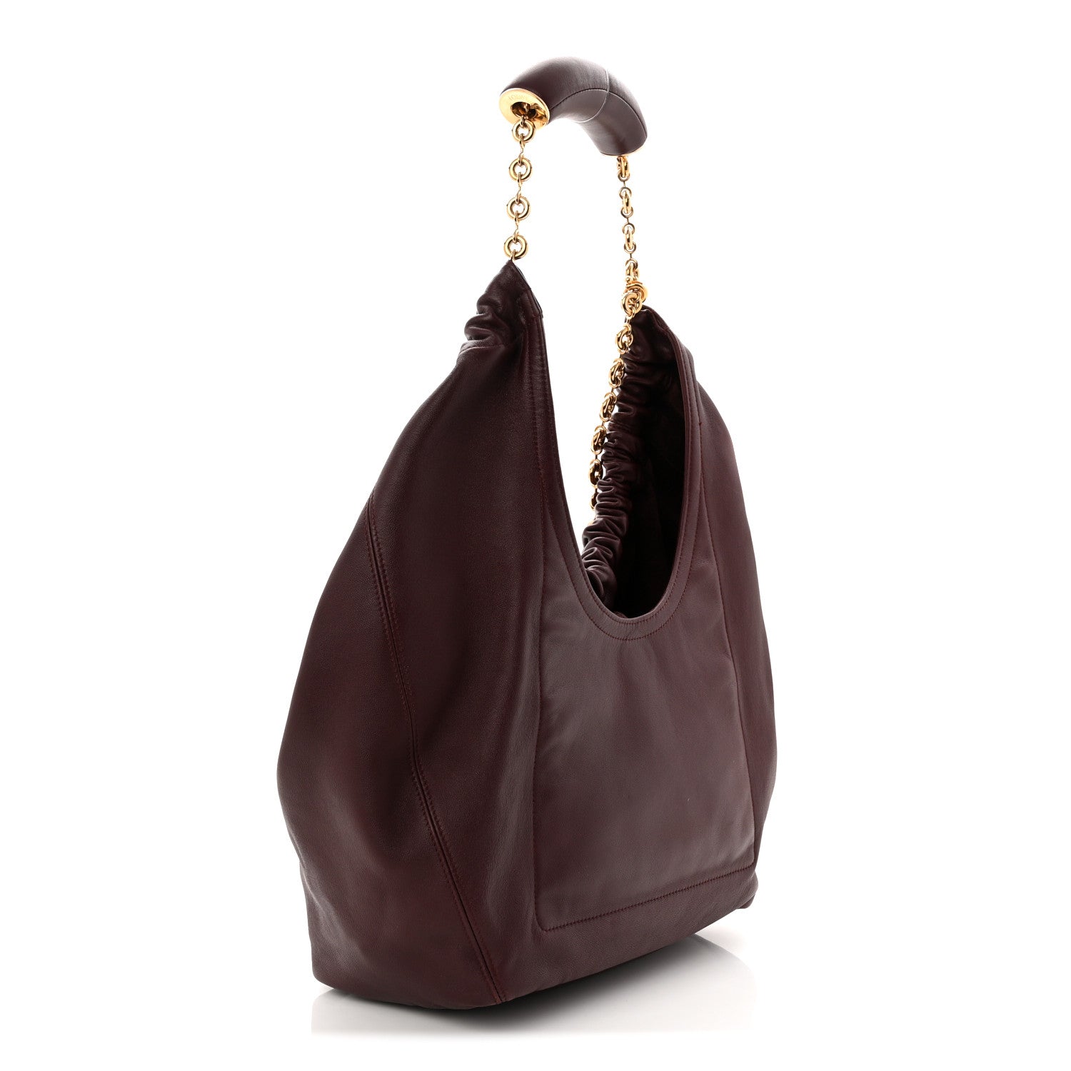Loewe Buttery Nappa Lambskin Medium Squeeze Bag Dark Burgundy 2 of 8