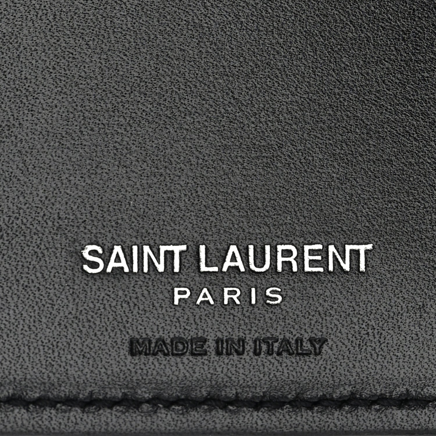 Saint Laurent Grain De Poudre Passport Holder Black 6 of 9