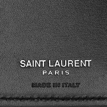 Saint Laurent Grain De Poudre Passport Holder Black 6 of 9
