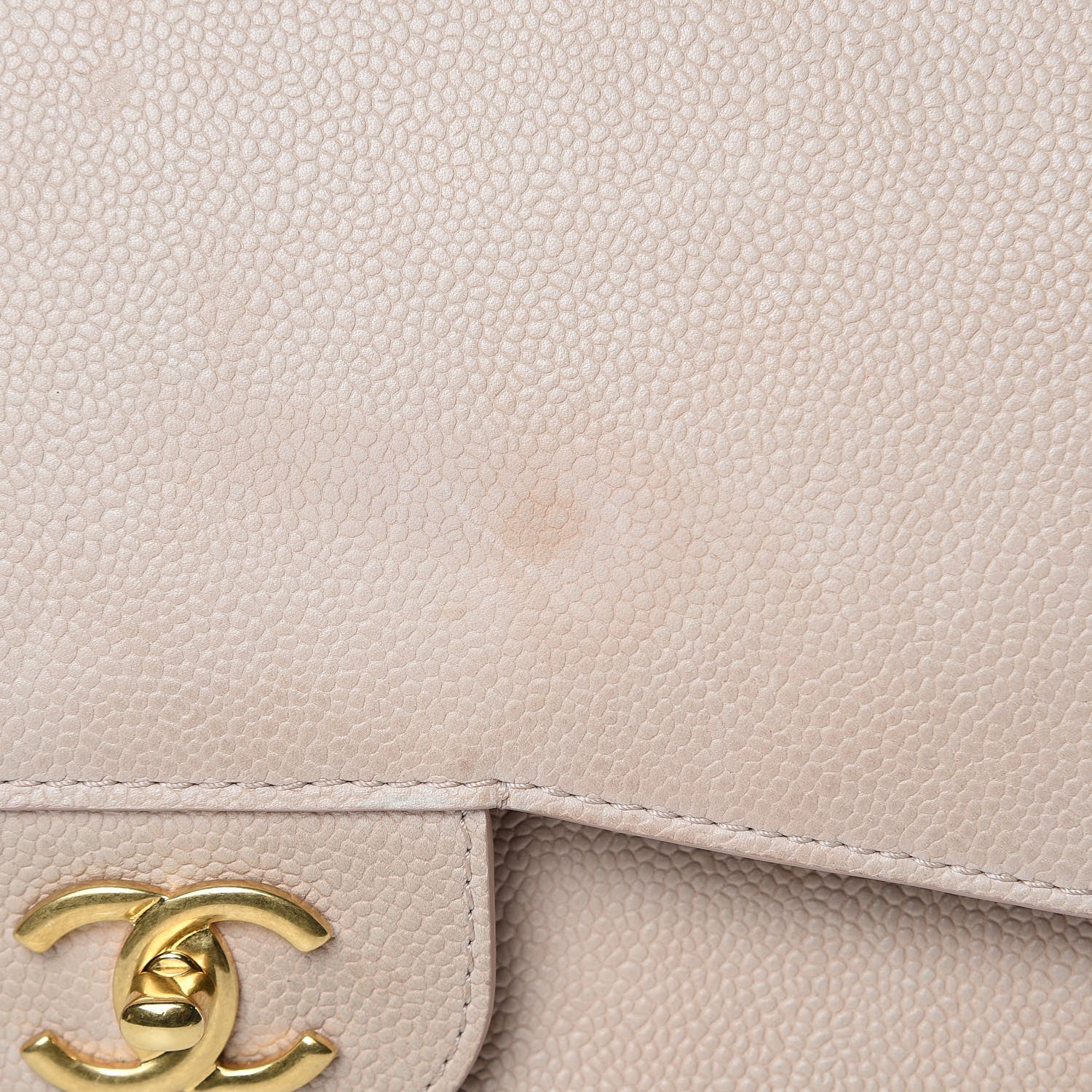 Chanel Grained Calfskin Jumbo Classic Pure Double Flap Nude 19 of 23