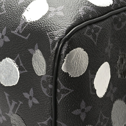 Louis Vuitton LV X YK Monogram Eclipse Keepall Bandouliere 45 Black Silver 7 of 9
