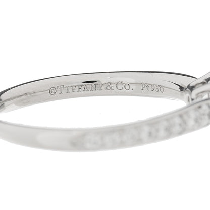 Tiffany Platinum Diamond .31ct Round Brilliant Harmony Engagement Ring 48 4.5 6 of 6
