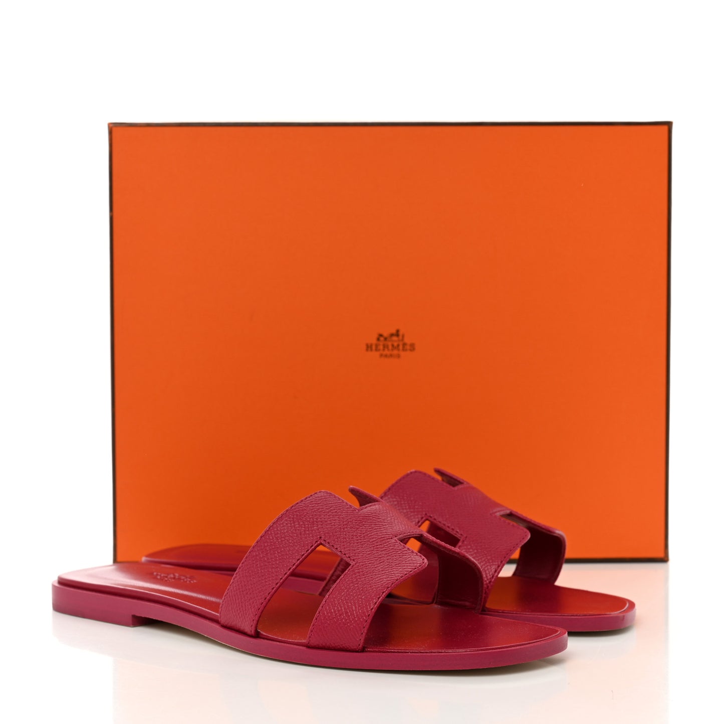 Epsom Oran Sandals 38.5 Rouge Azalee