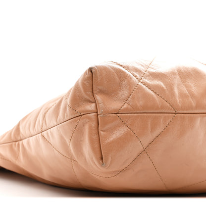 Chanel Shiny Calfskin Quilted Small Chanel 22 Beige 11 of 13