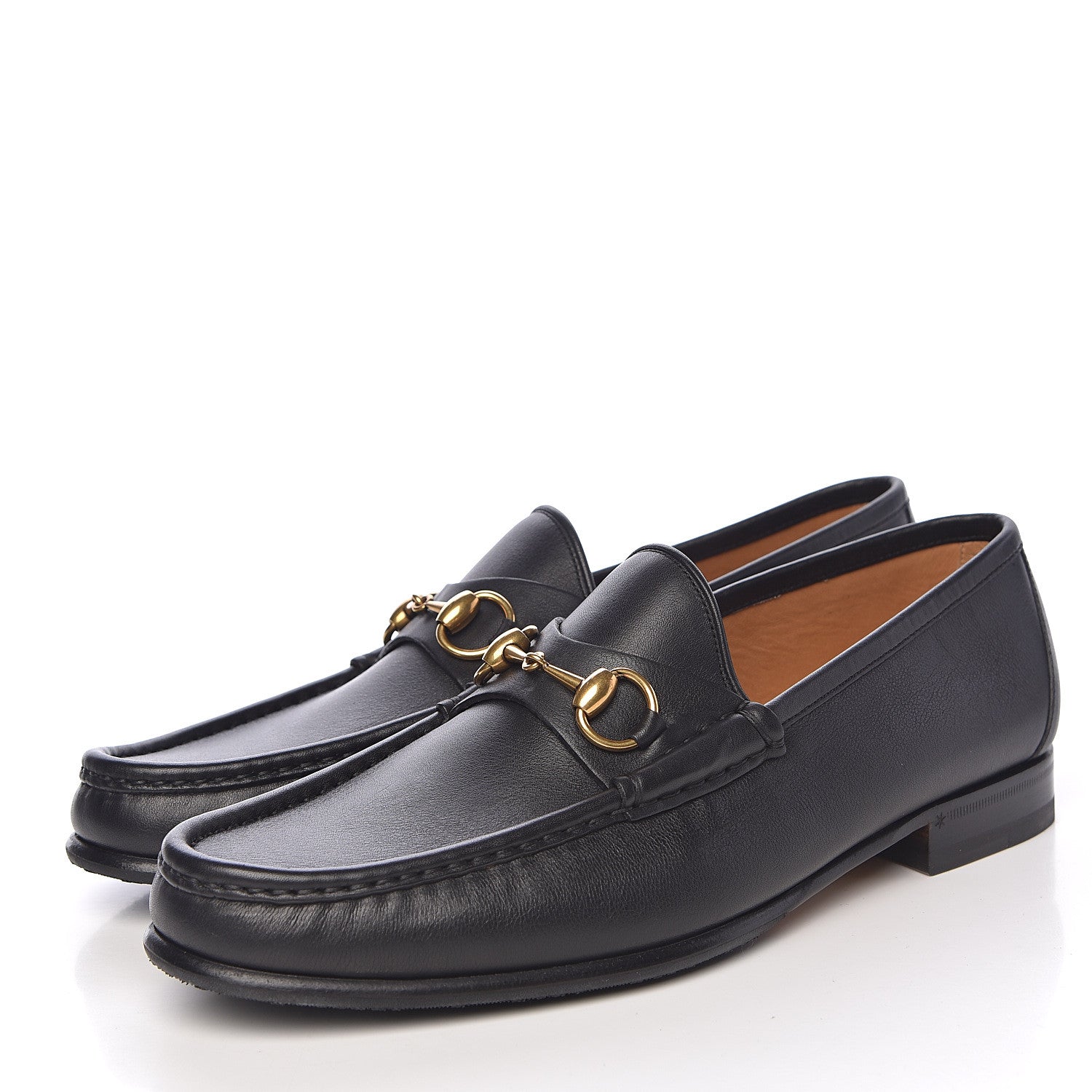 Gucci Calfskin Miro Soft Mens Horsebit Loafers 8.5 Black 3 of 9