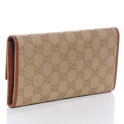 Gucci Signature Monogram Continental Wallet Brown 3 of 8