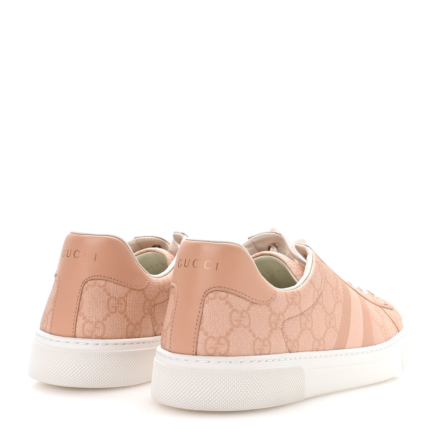 Gucci GG Supreme Tonal Web Womens New Ace Sneakers 41 Pink 5 of 8