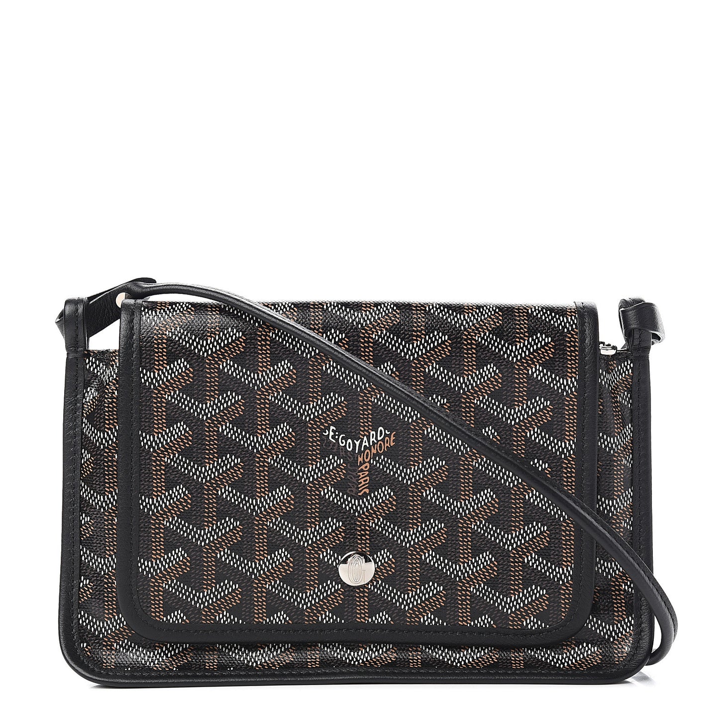 Goyardine Plumet Wallet Clutch Black