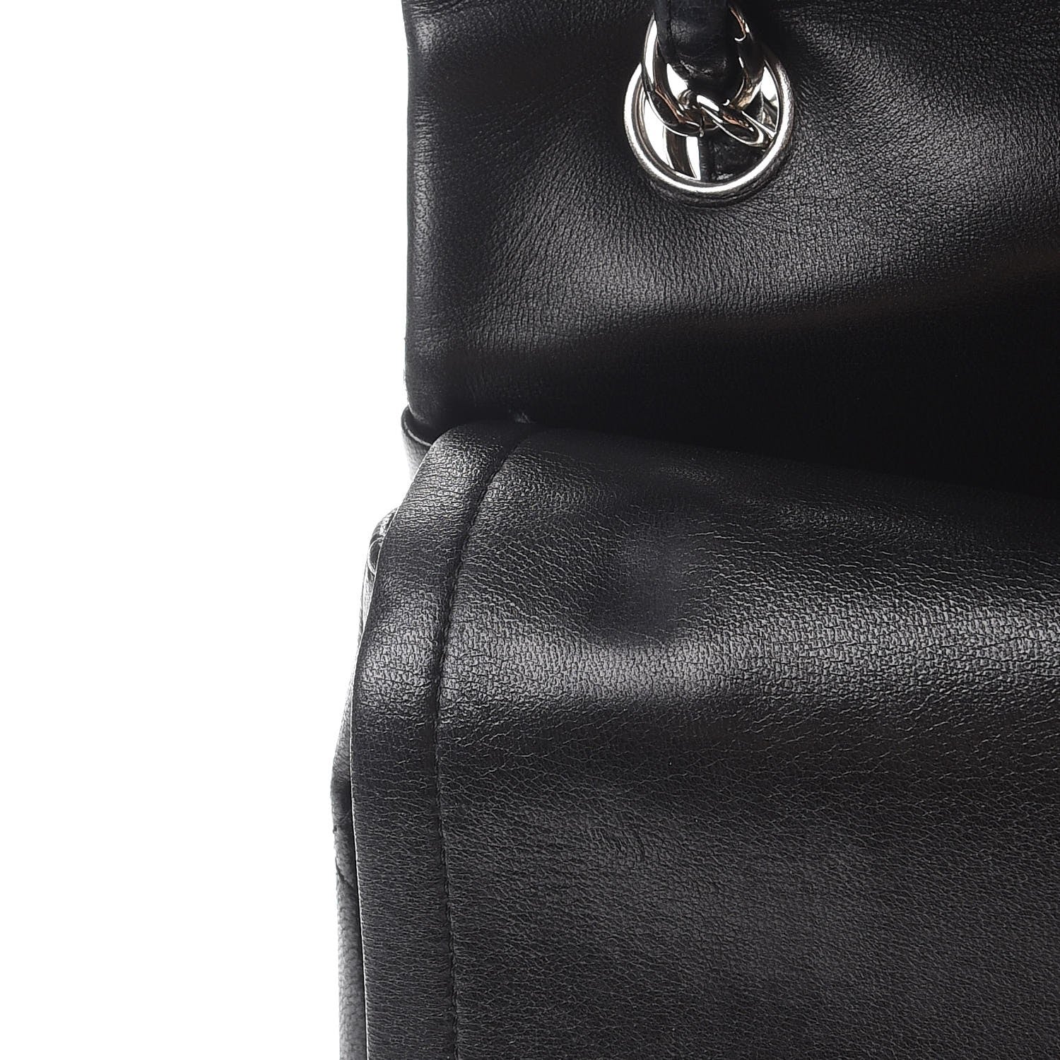 Chanel Lambskin Quilted Jumbo Double Flap Black 15 of 15