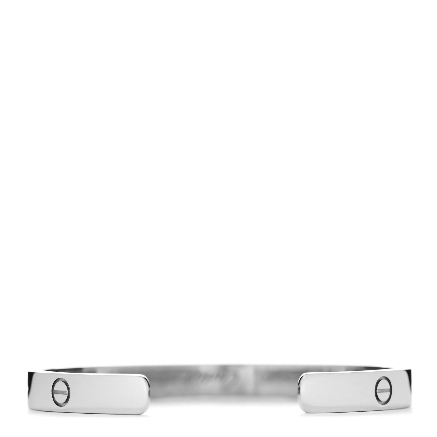 18K White Gold LOVE Cuff Bracelet 18