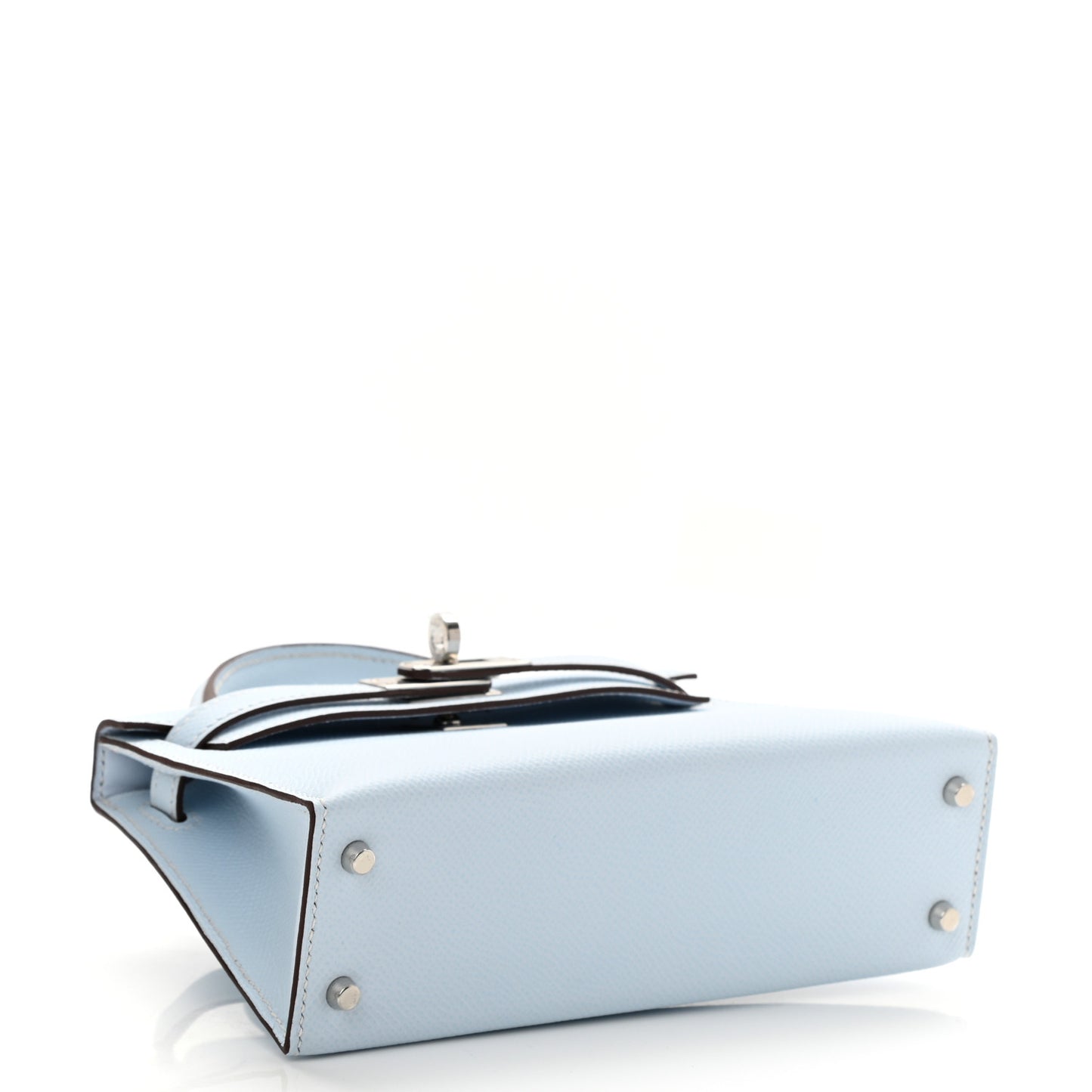 Epsom Mini Kelly Sellier 20 Bleu Brume