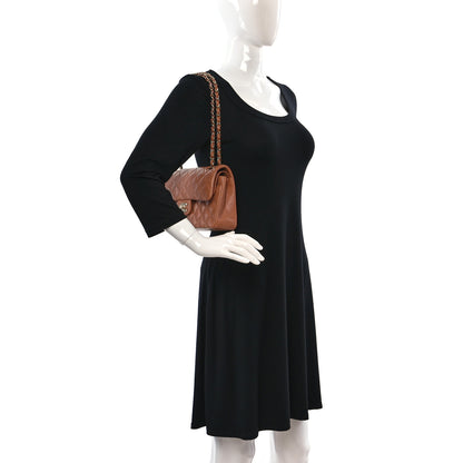 Chanel Lambskin Quilted Small Double Flap Brown 2 of 8