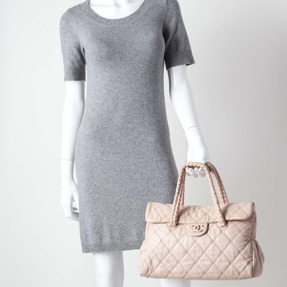 Chanel Quilted Lambskin Large Hidden Chain Flap Bag Beige 2 of 10