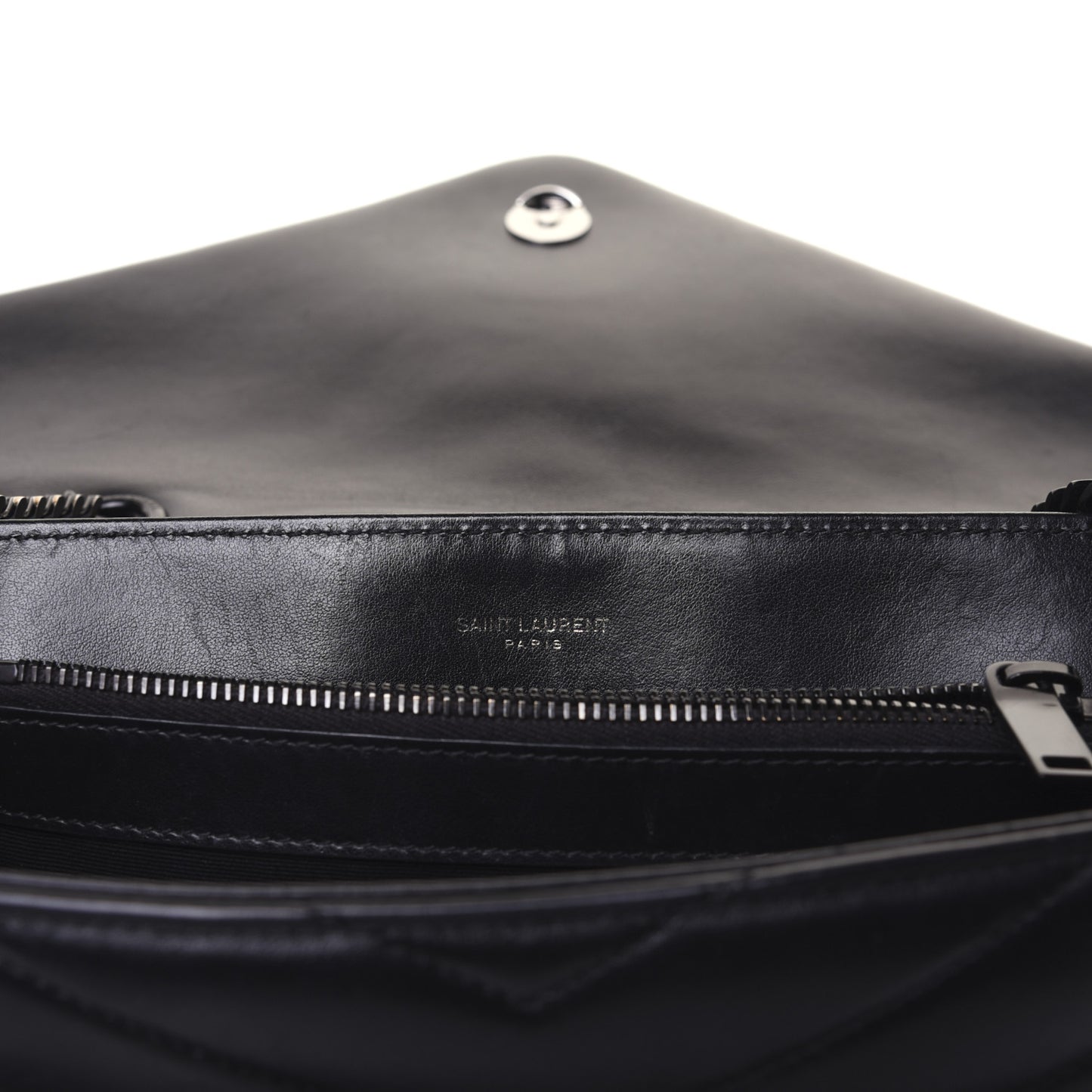 Calfskin Y Quilted Monogram Medium Loulou Chain Satchel Black