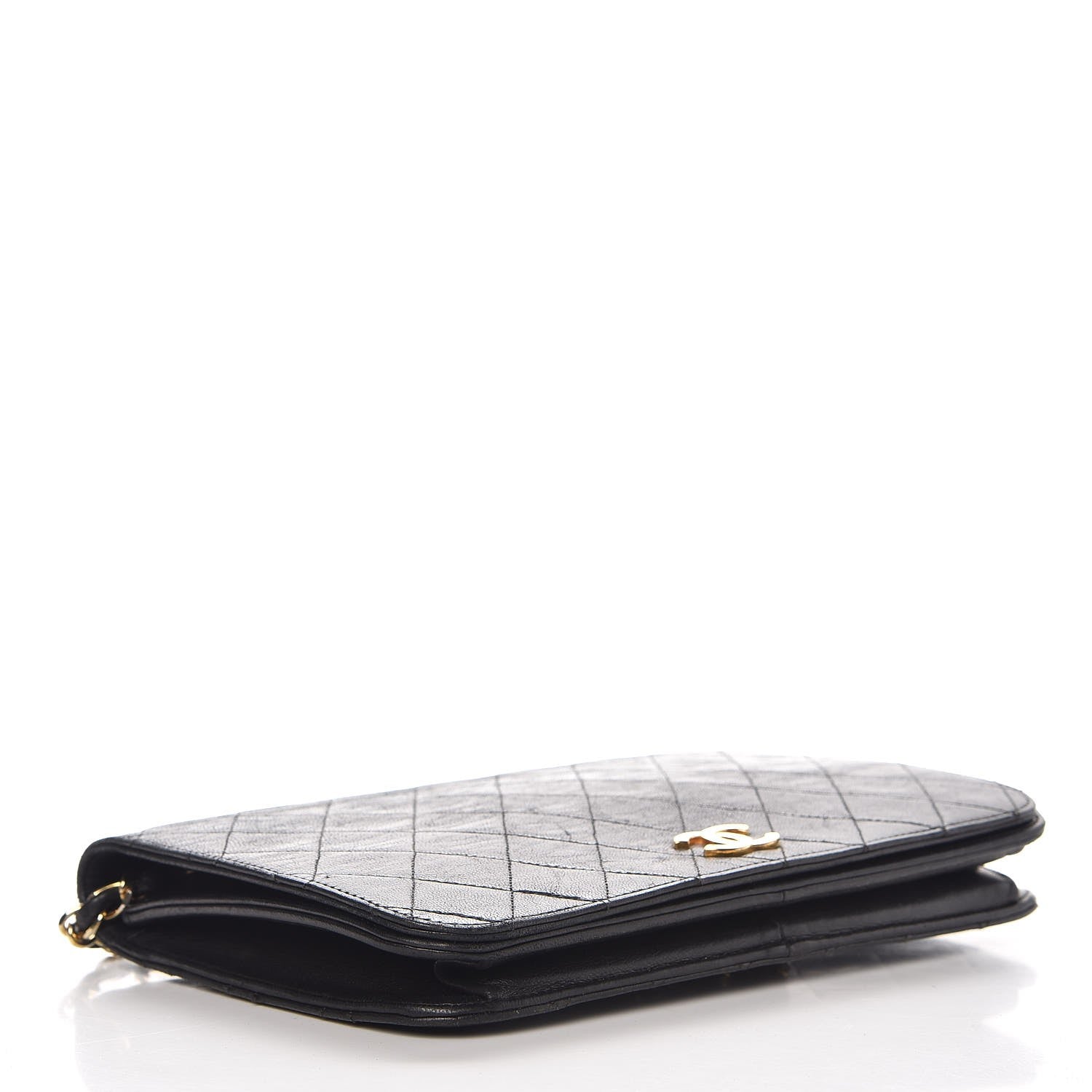 Chanel Lambskin Quilted Wallet On Chain WOC Black 4 of 8