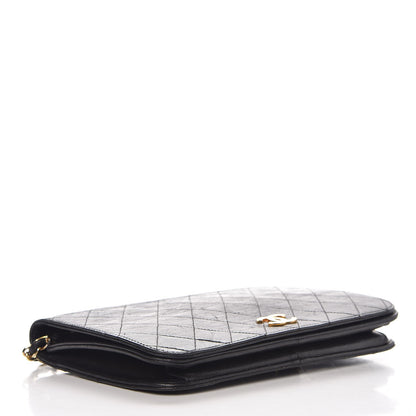 Chanel Lambskin Quilted Wallet On Chain WOC Black 4 of 8
