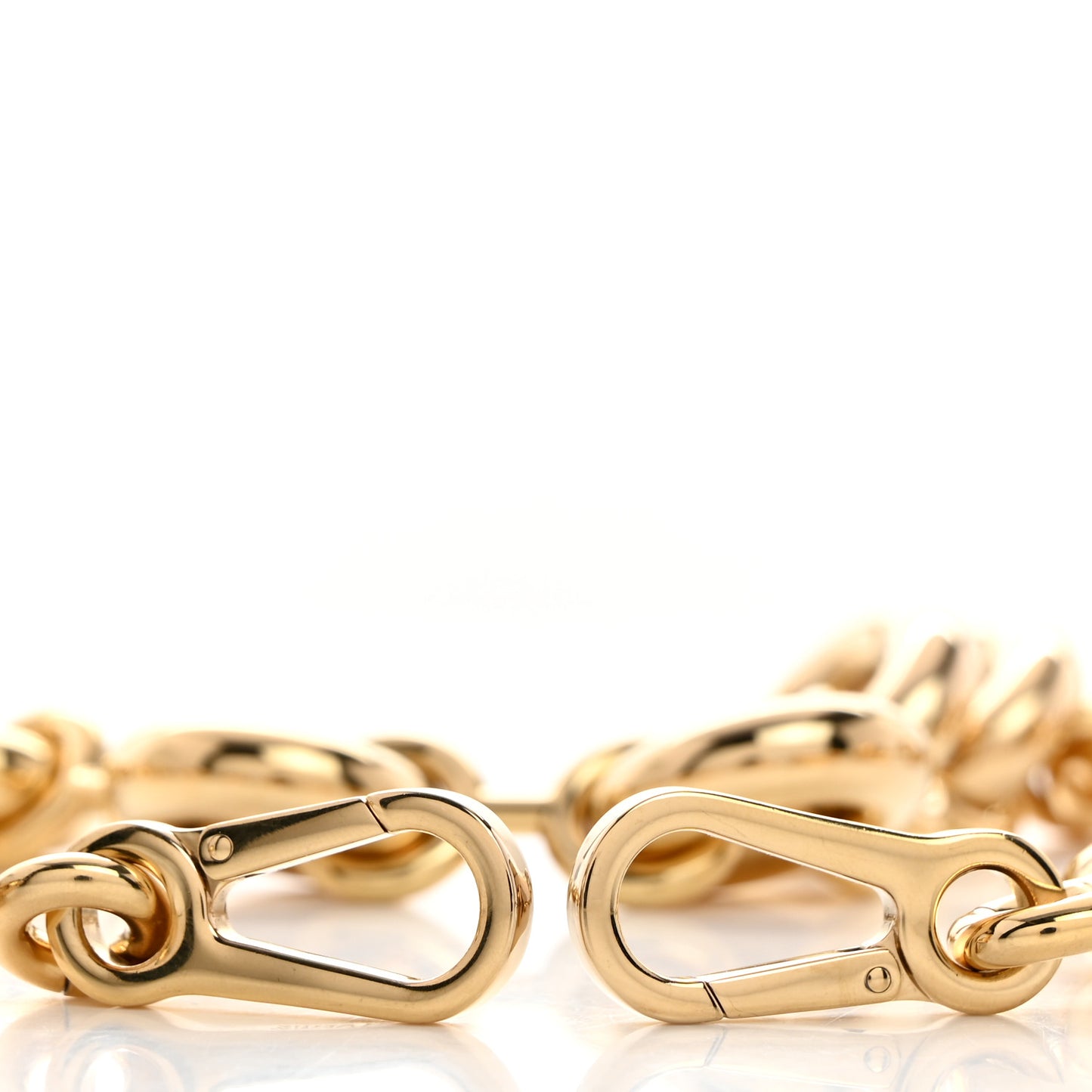Brass Donut Chain Shoulder Strap Gold