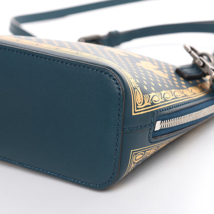 Gucci X SEGA Calfskin GUCCY Stars Mini Dome Shoulder Bag Dusty Turquoise Gold 9 of 9