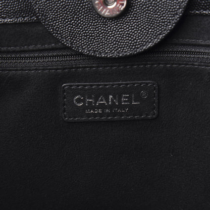 Chanel Caviar Medium Studded Deauville Tote Black 5 of 10