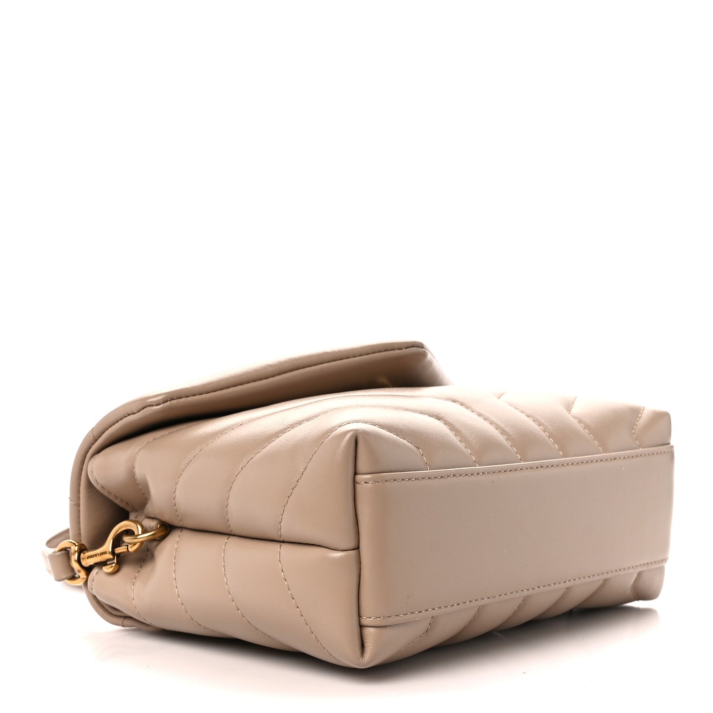 Calfskin Y Quilted Monogram Toy Loulou Crossbody Bag Dark Beige