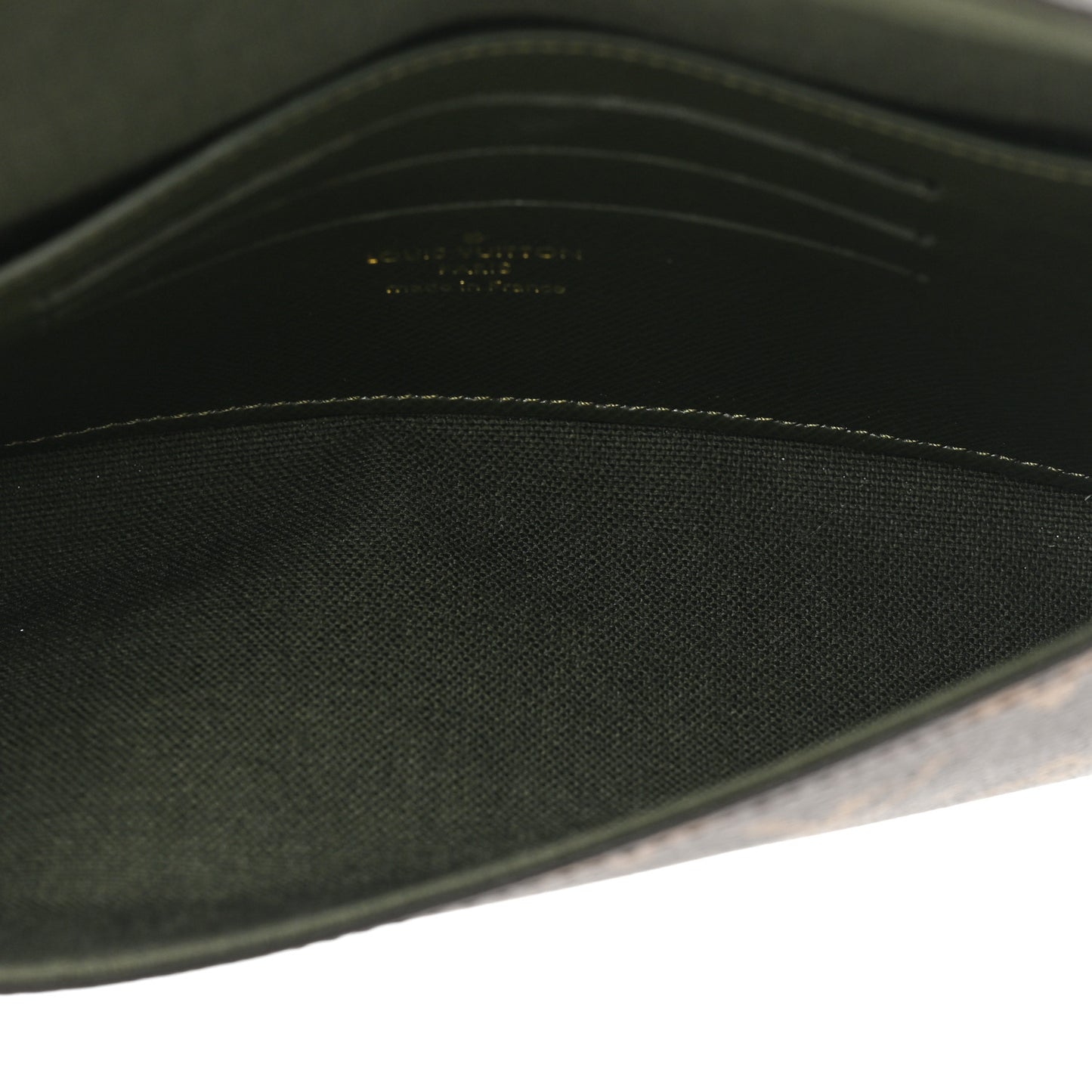 Monogram Felicie Strap & Go Kaki