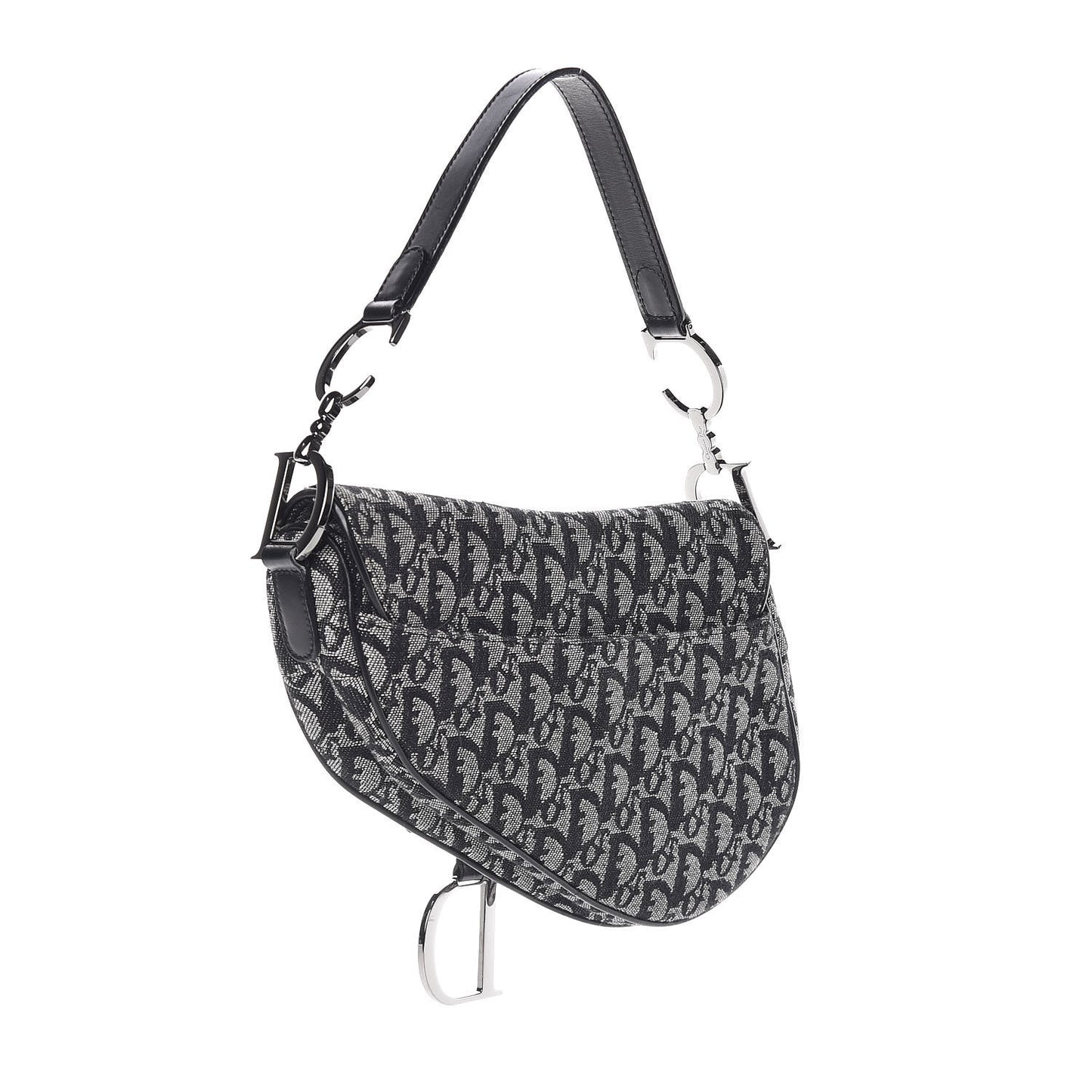 Monogram Saddle Bag Black