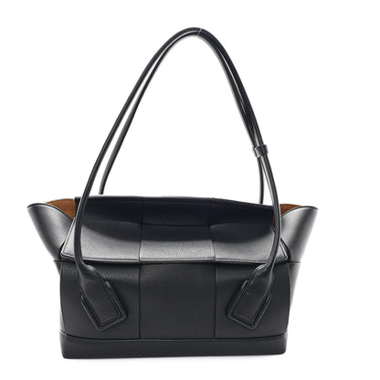 Bottega Veneta Grained Calfskin Maxi Intrecciato Medium Arco Black 1 of 11