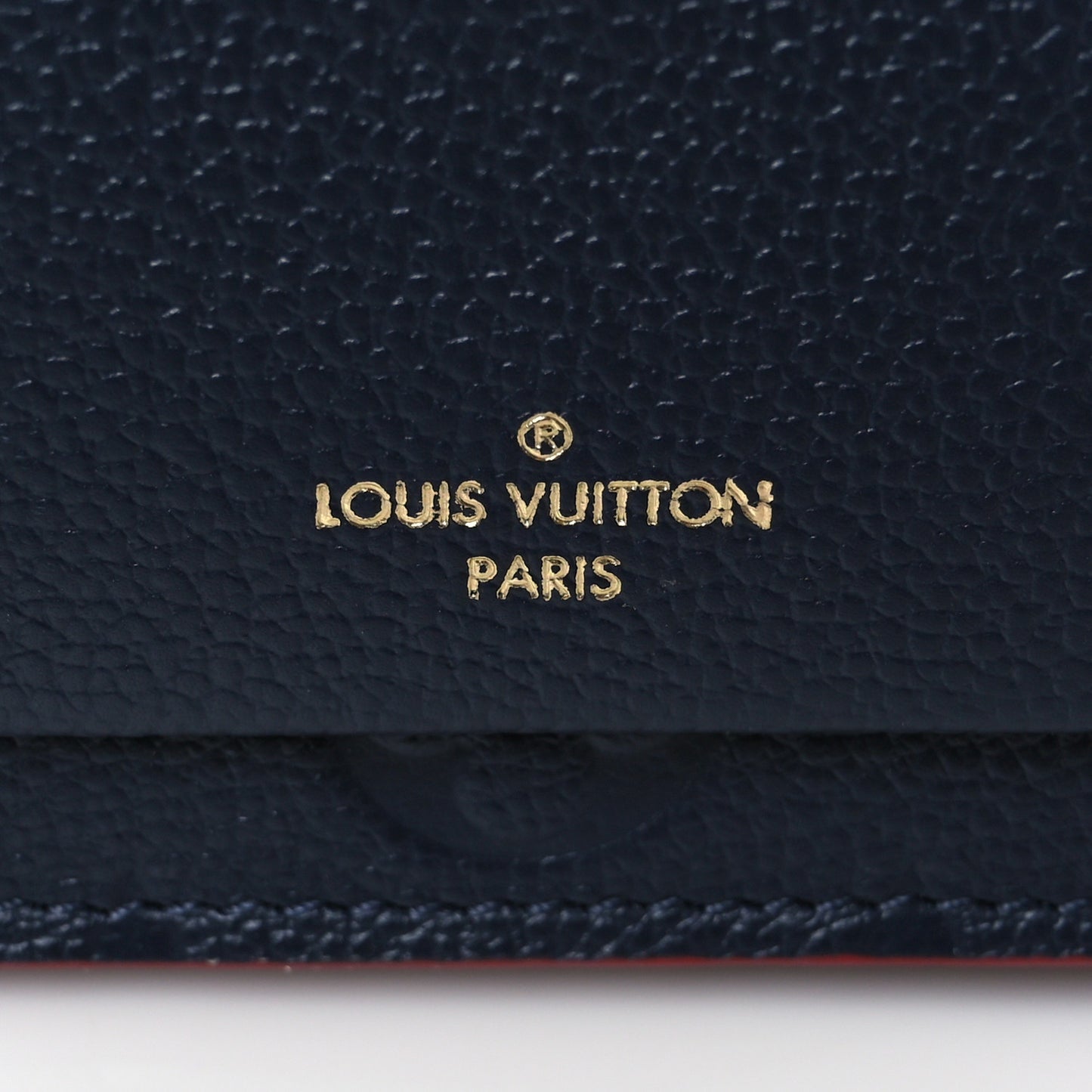 Empreinte Vavin Chain Wallet Marine Rouge
