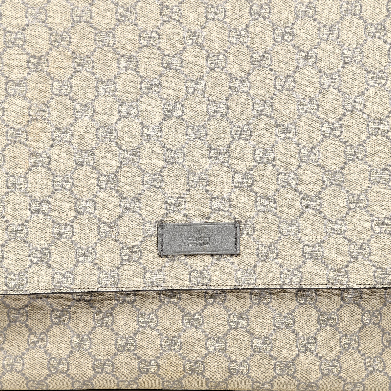 Gucci GG Plus Monogram Messenger Diaper Bag Ecru Grigio 9 of 12