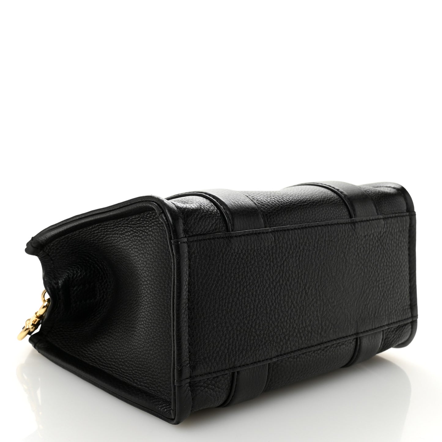 Grained Calfskin Small The Tote Bag Black