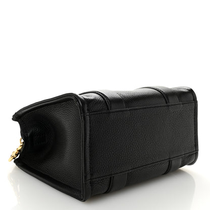 Marc Jacobs Grained Calfskin Small The Tote Bag Black 4 of 12