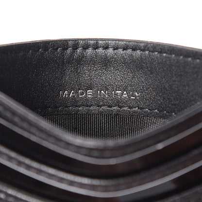 Chanel Goatskin Camellia Embossed Card Holder Anthracite 7 of 9