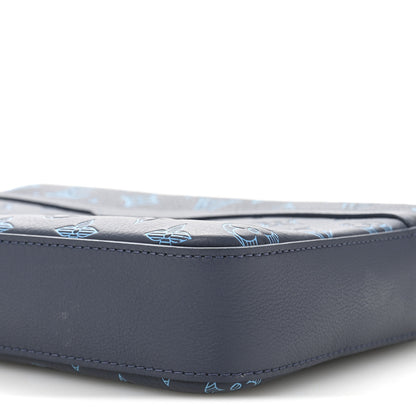 Louis Vuitton Calfskin Monogram Shadow Trio Messenger Navy River Blue 10 of 11