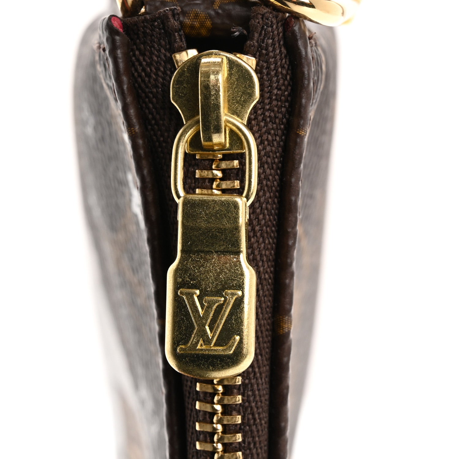 Louis Vuitton Monogram 2019 Christmas Animation Mini Courchevel Pochette Accessories Fuchsia 8 of 11