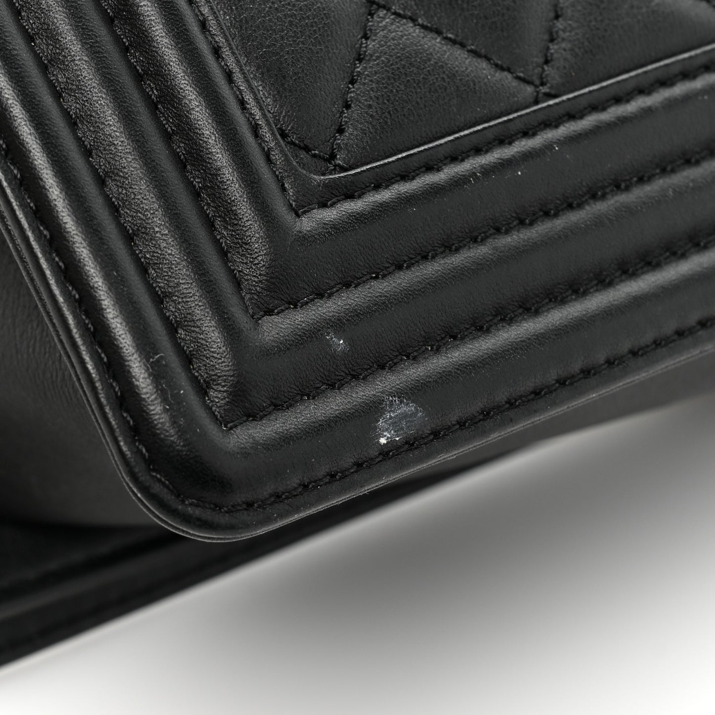 Calfskin Quilted New Medium Boy Flap Black