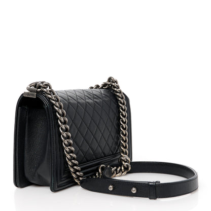 Chanel Caviar Quilted Medium Boy Flap Black 3 of 11