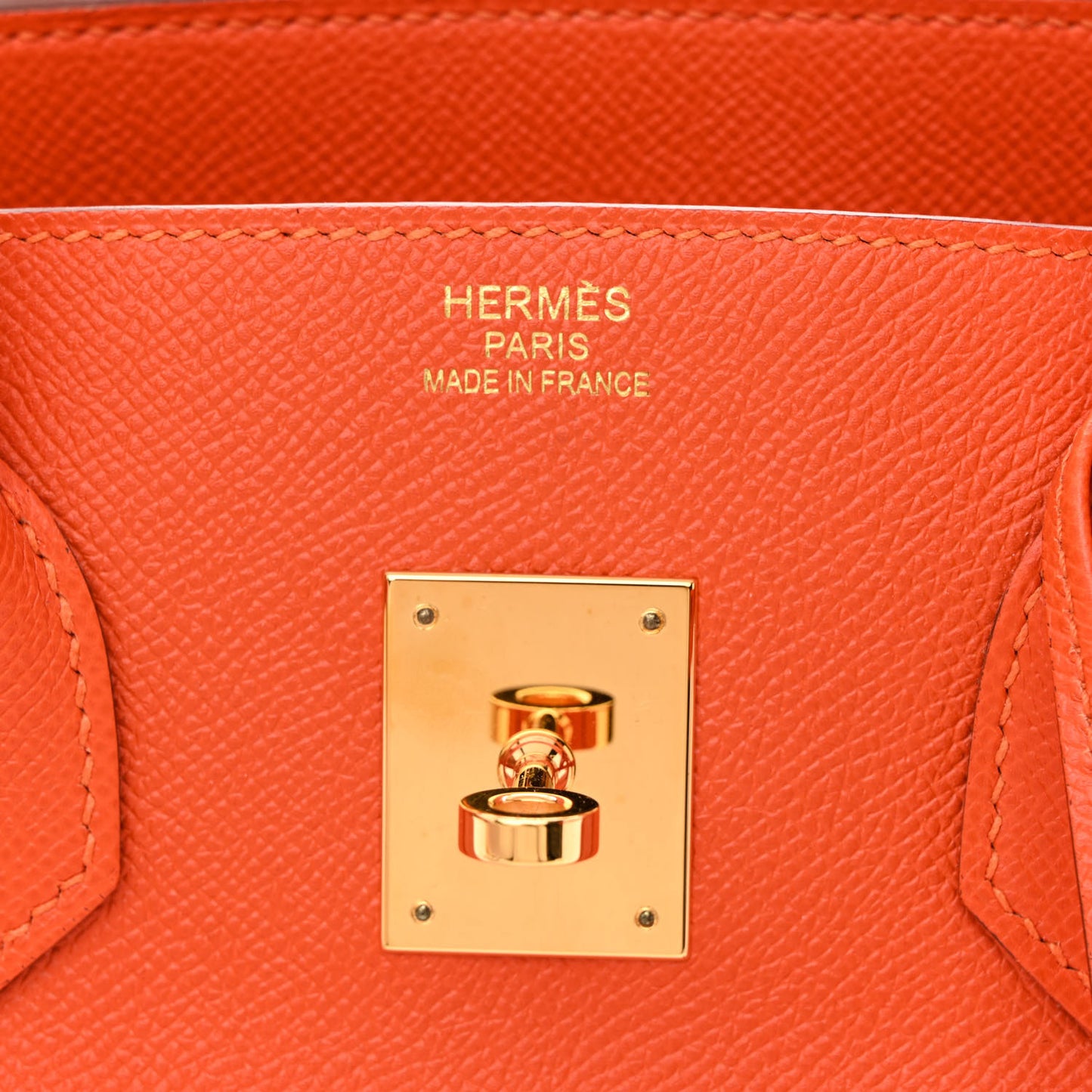 Epsom Birkin 35 Orange
