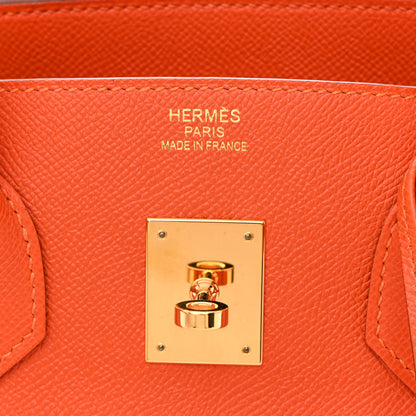 Hermes Epsom Birkin 35 Orange 6 of 10