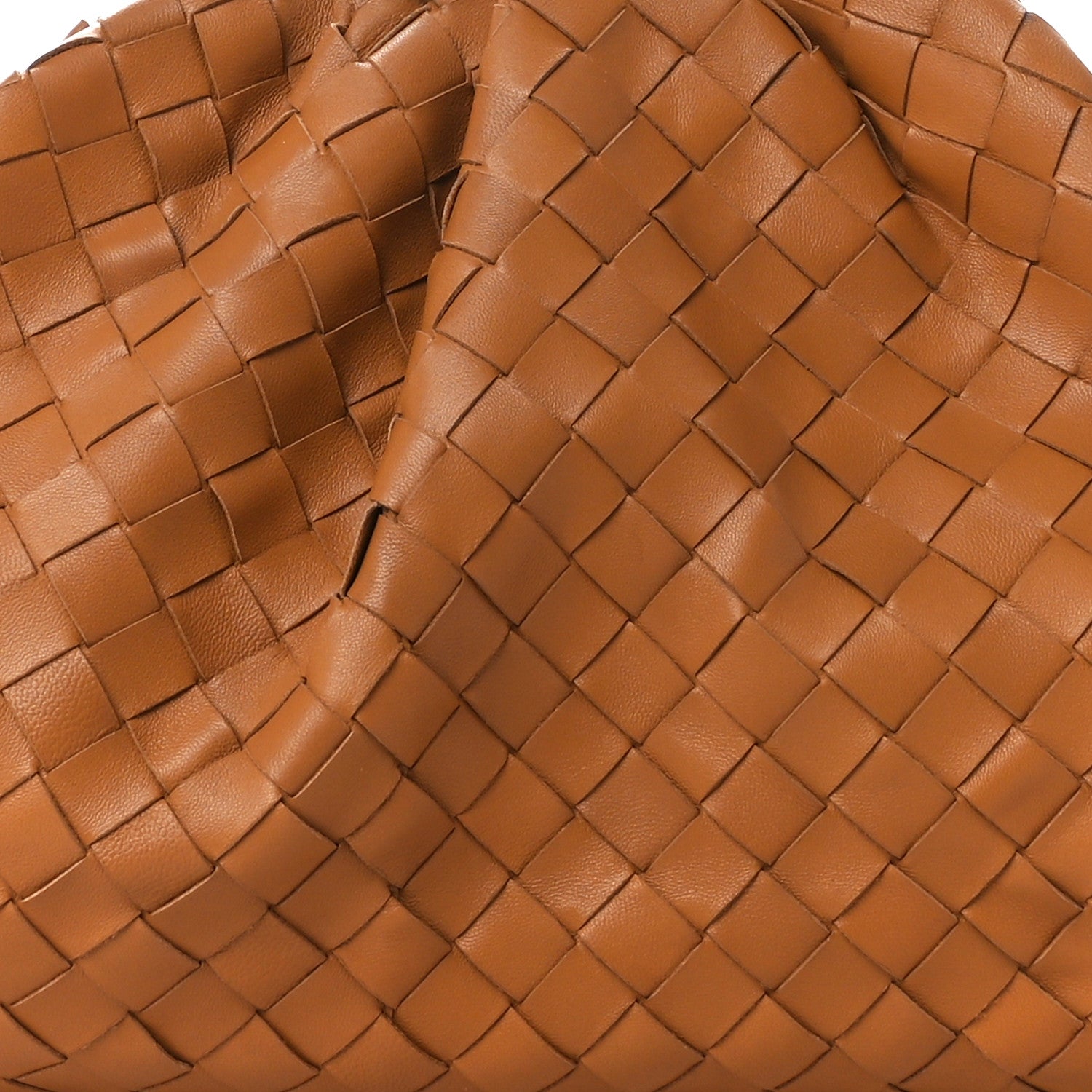 Bottega Veneta Nappa Maxi Intrecciato The Pouch Oversized Clutch Caramel 9 of 13