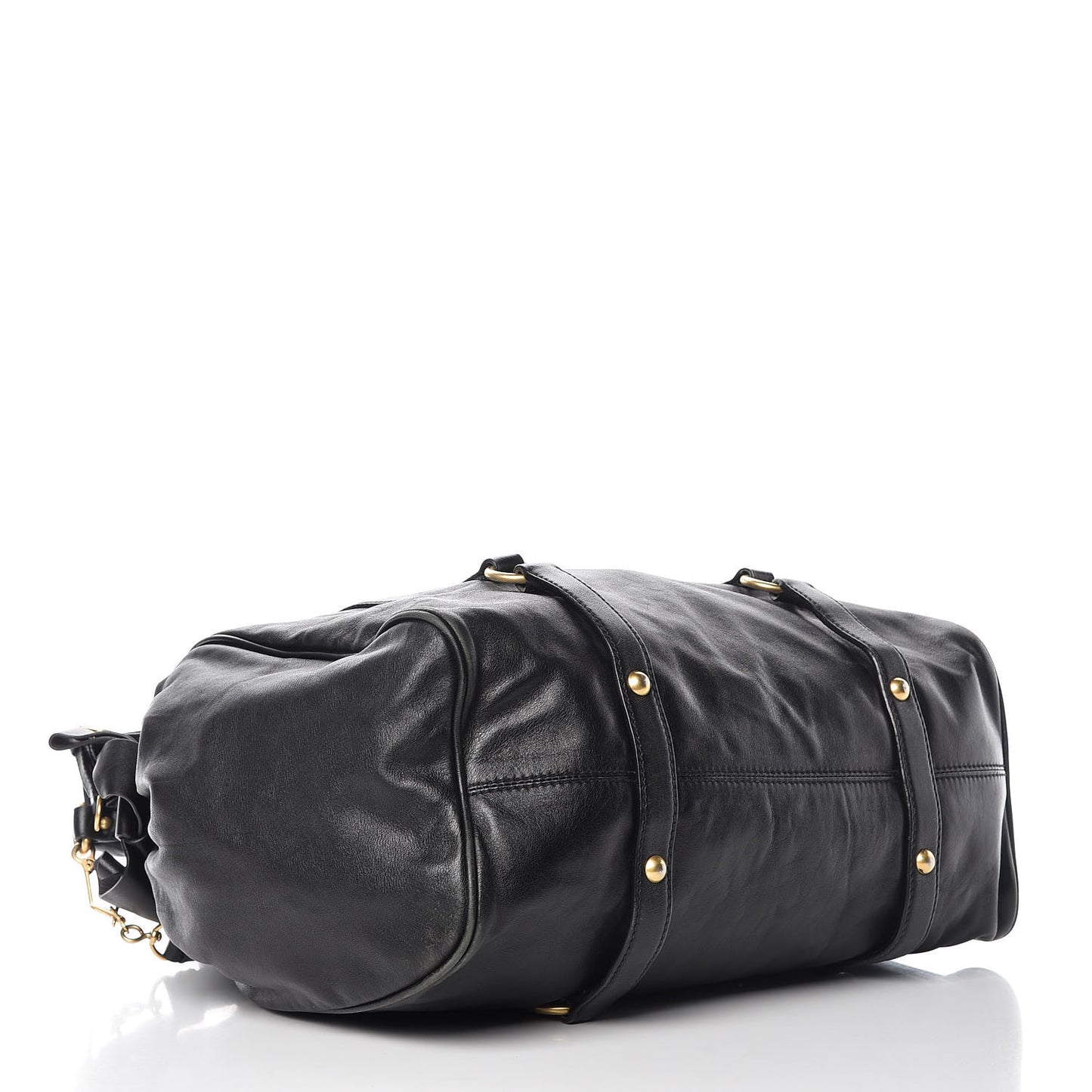 Vitello Bow Tote Black