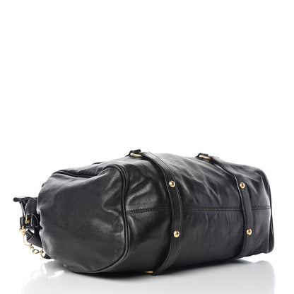 Miu Miu Vitello Bow Tote Black 5 of 19