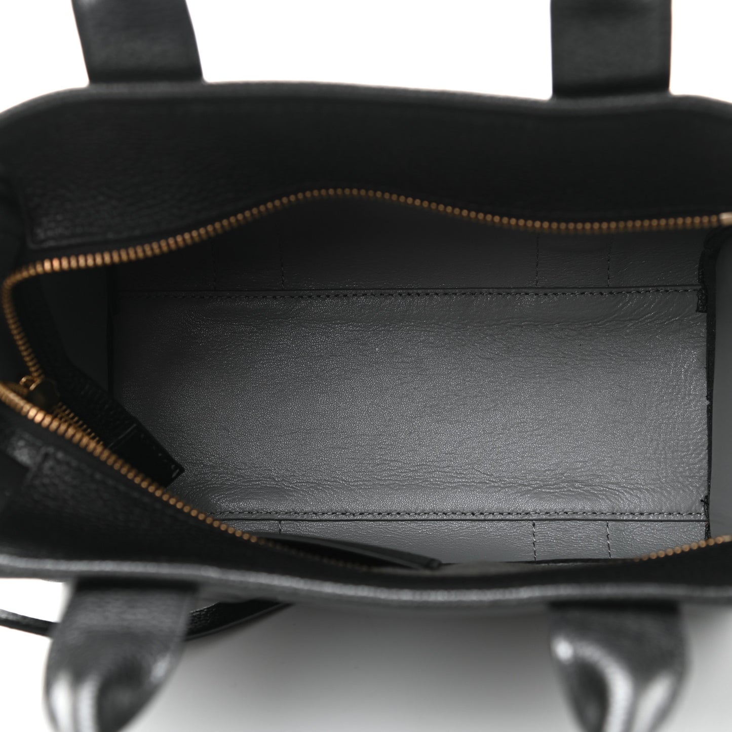 Grained Calfskin Small The Tote Bag Black