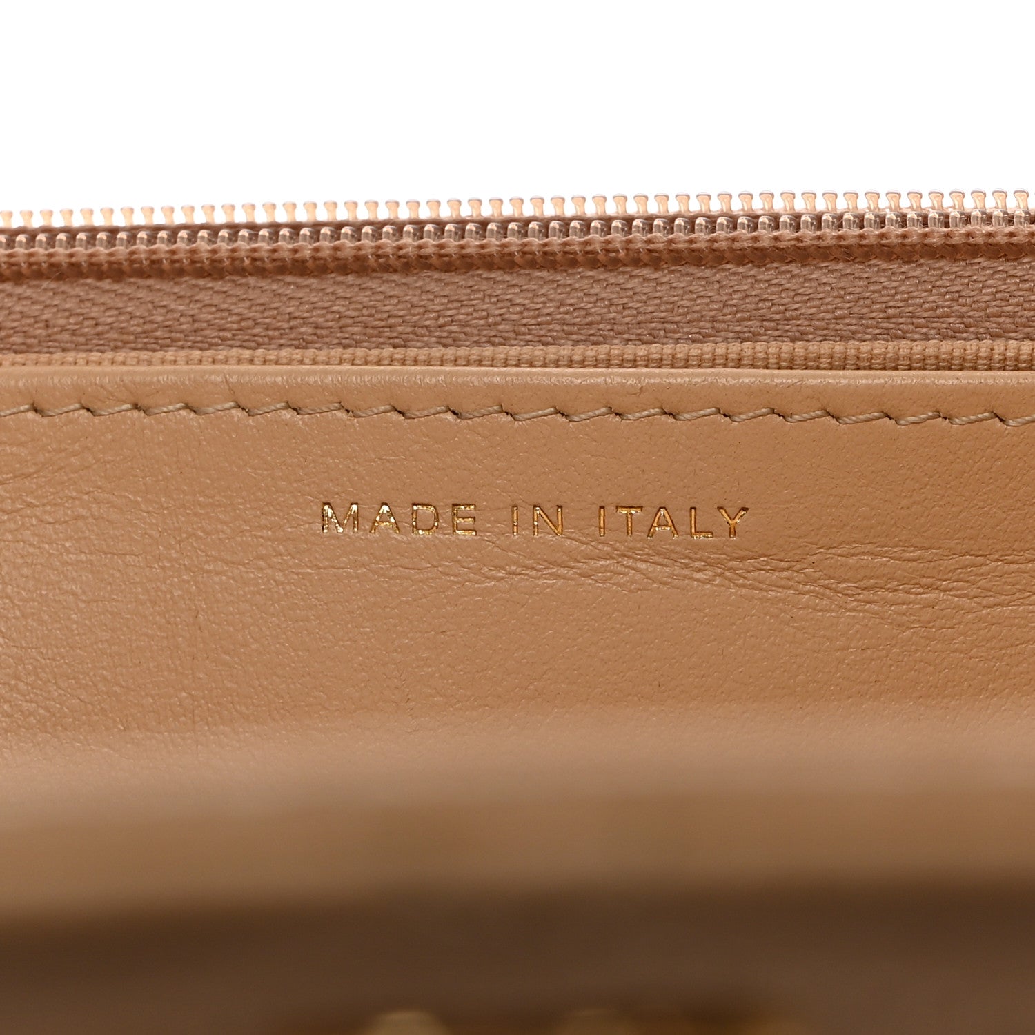 Chanel Caviar Quilted Wallet on Chain WOC Beige 7 of 11