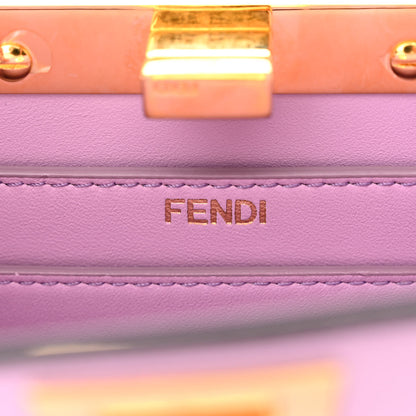 Fendi Shiny Nappa Petite Peekaboo I SEE U Satchel Violetta 6 of 12