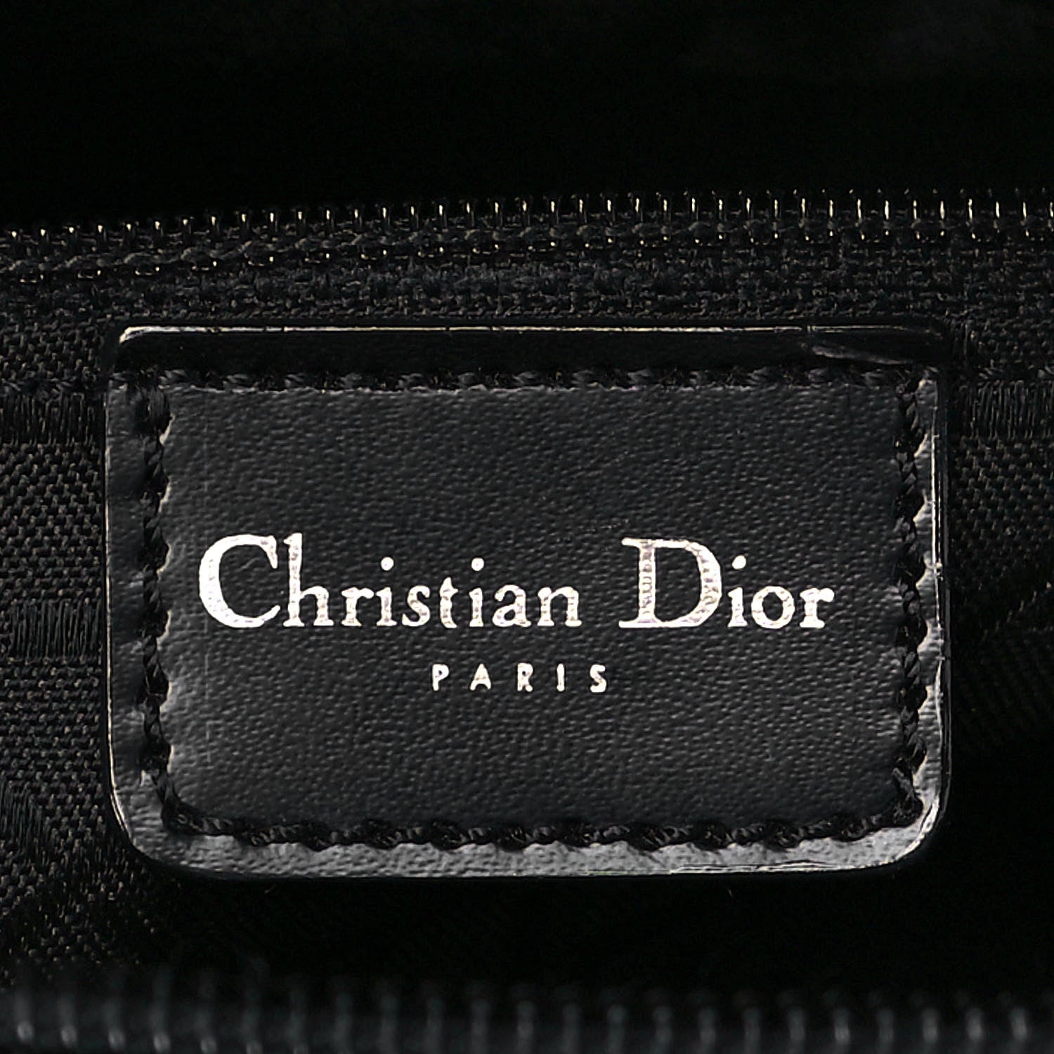 Christian Dior Calfskin Maris Pearl Beaded Top Handle Bag Black 6 of 14